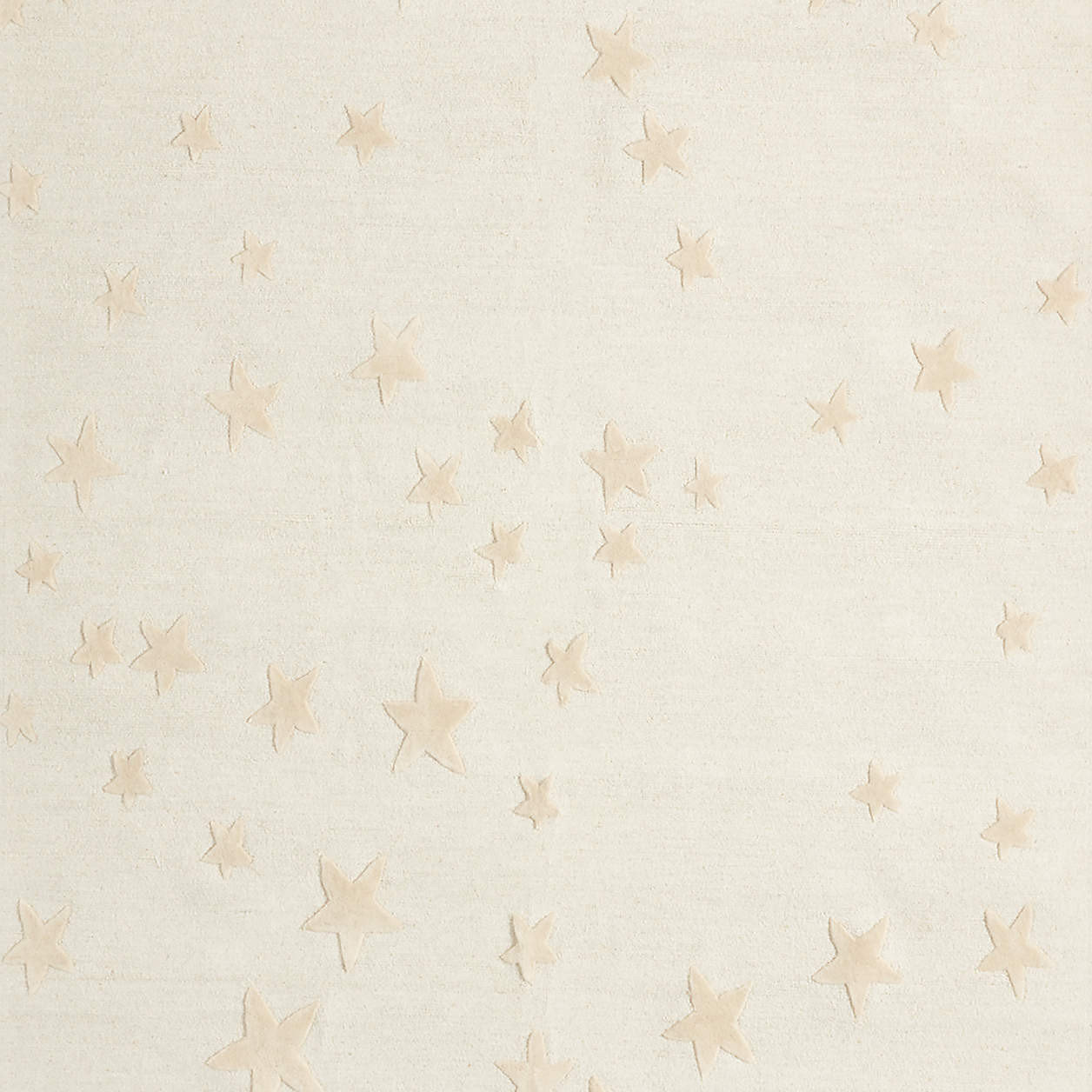 Modern Star Wool Pampas Ivory Kids Area Rug 5'x8' + Reviews | Crate & Kids | Crate & Barrel