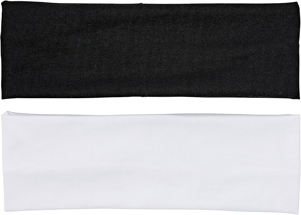 Red by Kiss 2 Pcs 60mm Headbands for Women, Wide Stretchy Elastic Hairband Fashion Workout Yoga R... | Amazon (US)