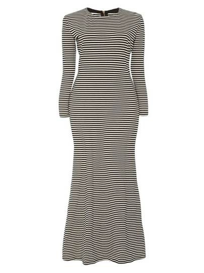 Stripe Long Sleeve Womens Maxi Dress | TBDress.com