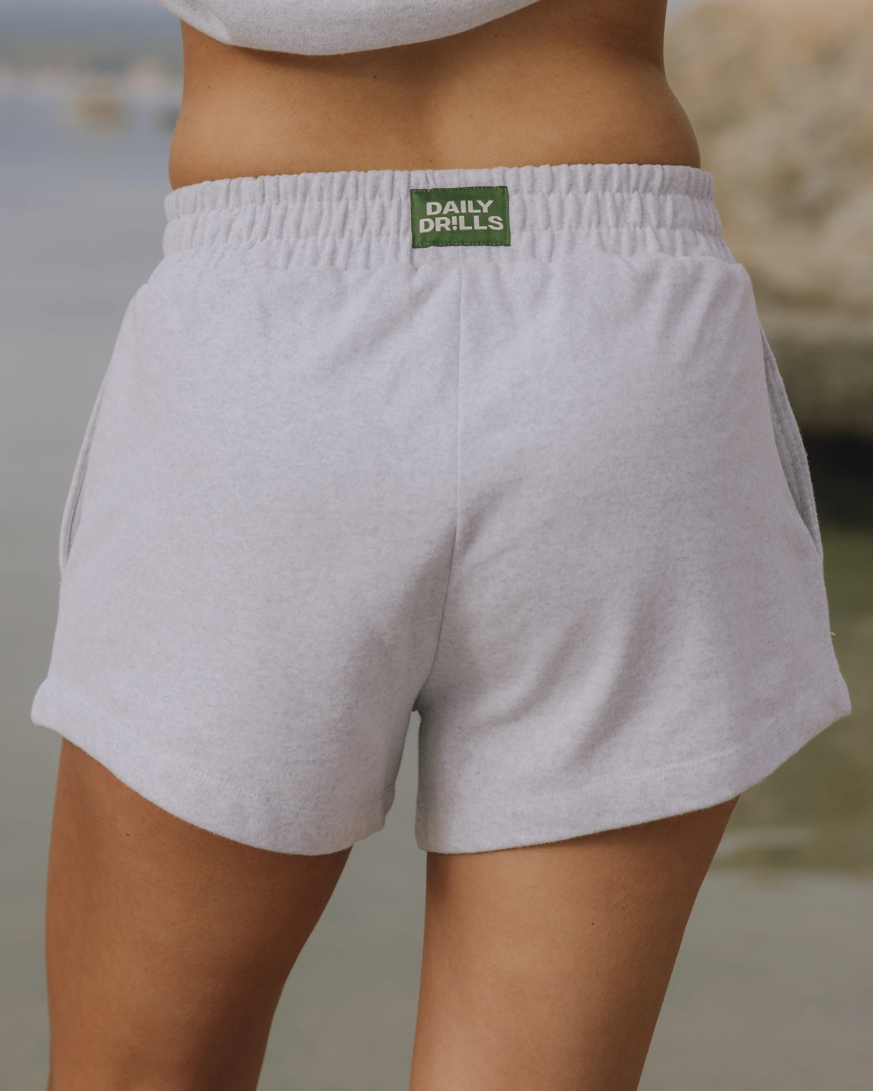 Fleece Super Shorts - Heather Grey | Daily Drills LLC