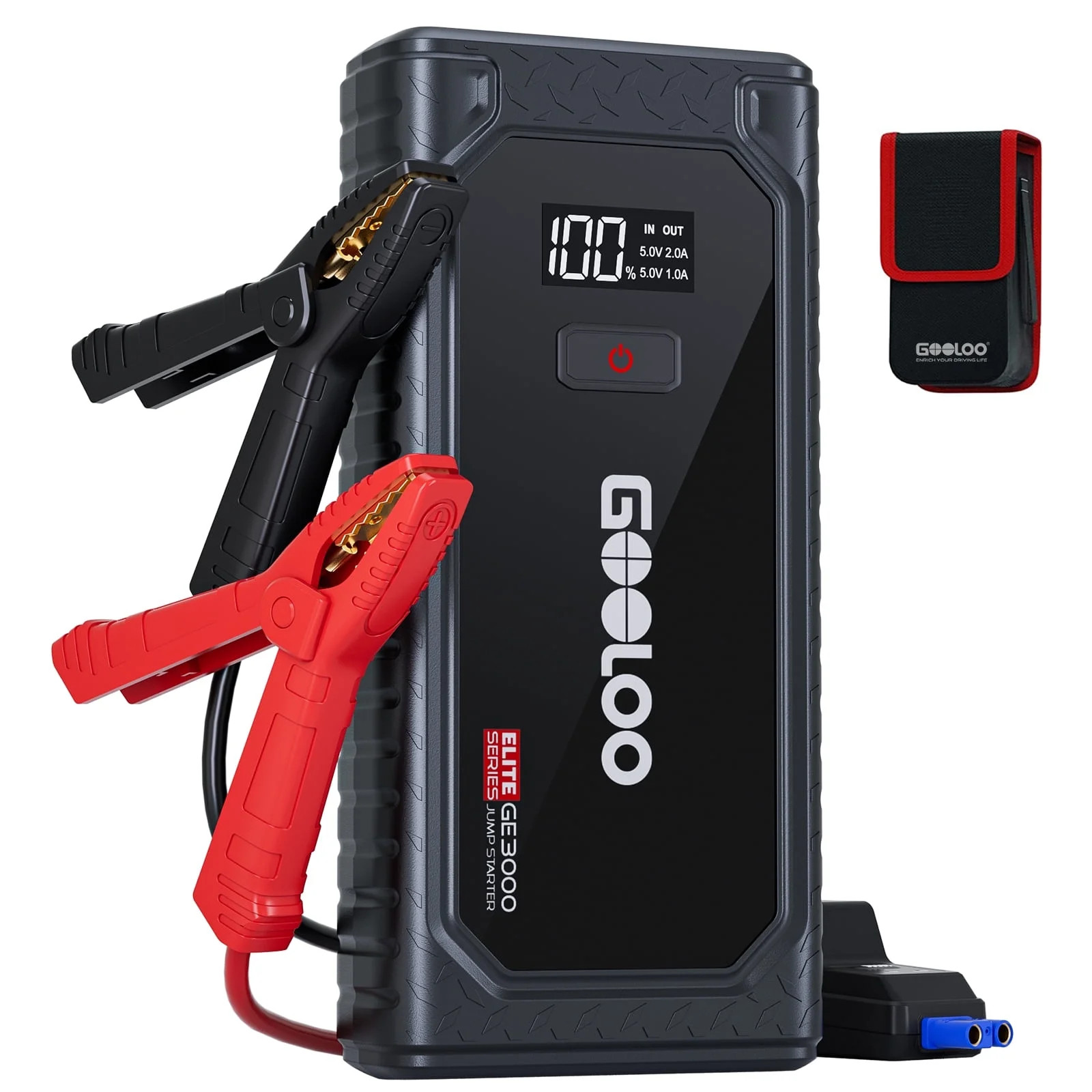GOOLOO GE3000 Car Jump Starter 3000A Portable Jump Box (up to 8.5L Gas/ 6L Diesel), 12V SuperSafe... | Walmart (US)