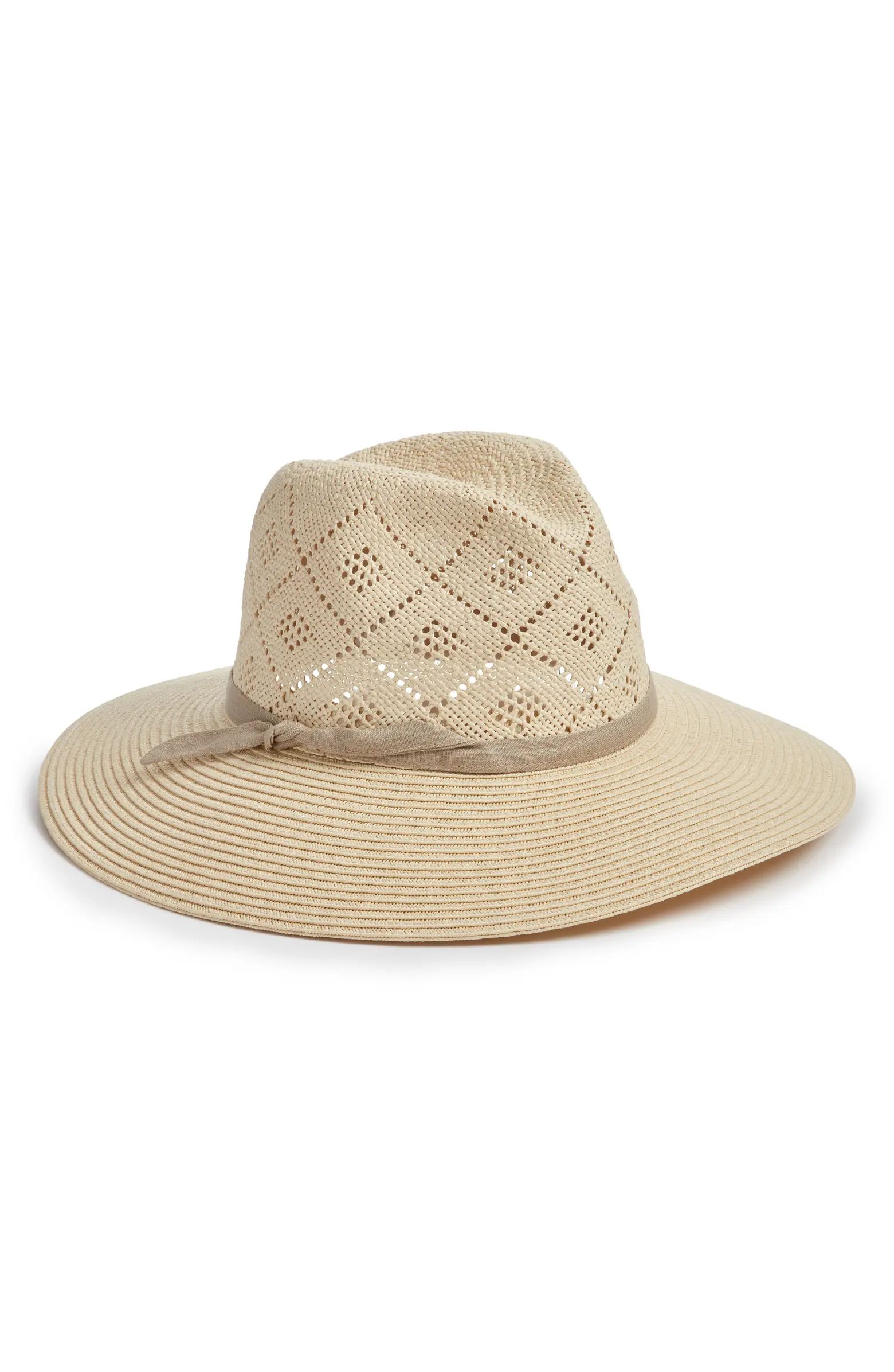 Diamond Weave Straw Panama | Nordstrom