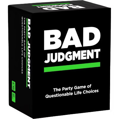 BAD JUDGMENT Adult Party Game - The Game of Questionable Life Choices - Card Game for Friends, Fun Parties & Board Games Night with Your Group | Target
