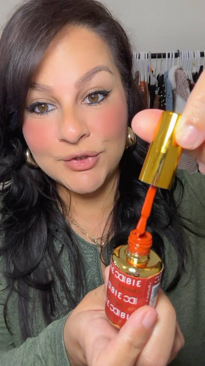 The perfect burnt red orange gel polish nail color for for fall. 

#LTKBeauty