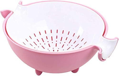 CHICHIC 2-in-1 kitchen Strainer/Colander & Bowl Sets, Large Plastic Washing Bowl and Strainer, De... | Amazon (US)