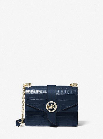 Greenwich Small Crocodile Embossed Leather Crossbody Bag | Michael Kors US