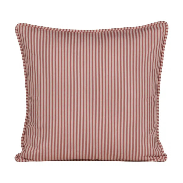 Birch Lane Polo Stripe Calypso Piped Feather Accent Pillow | Birch Lane