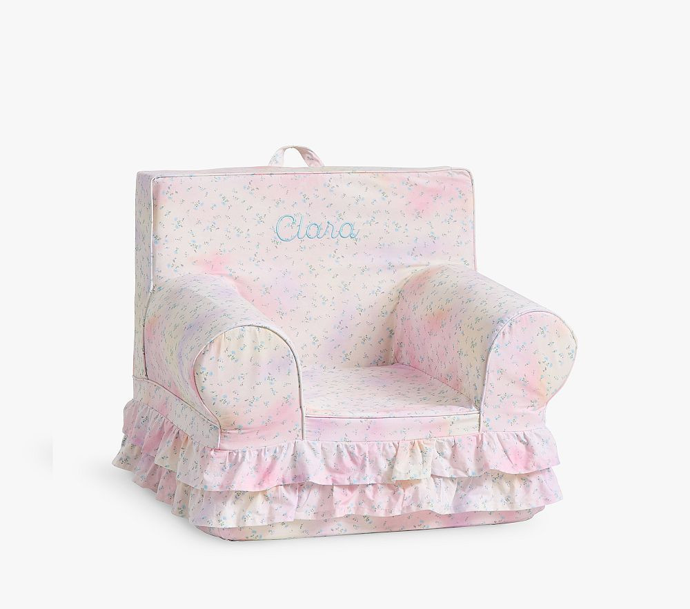 Kids Anywhere Chair, LoveShackFancy Tie Dye Ruffle | Pottery Barn Kids