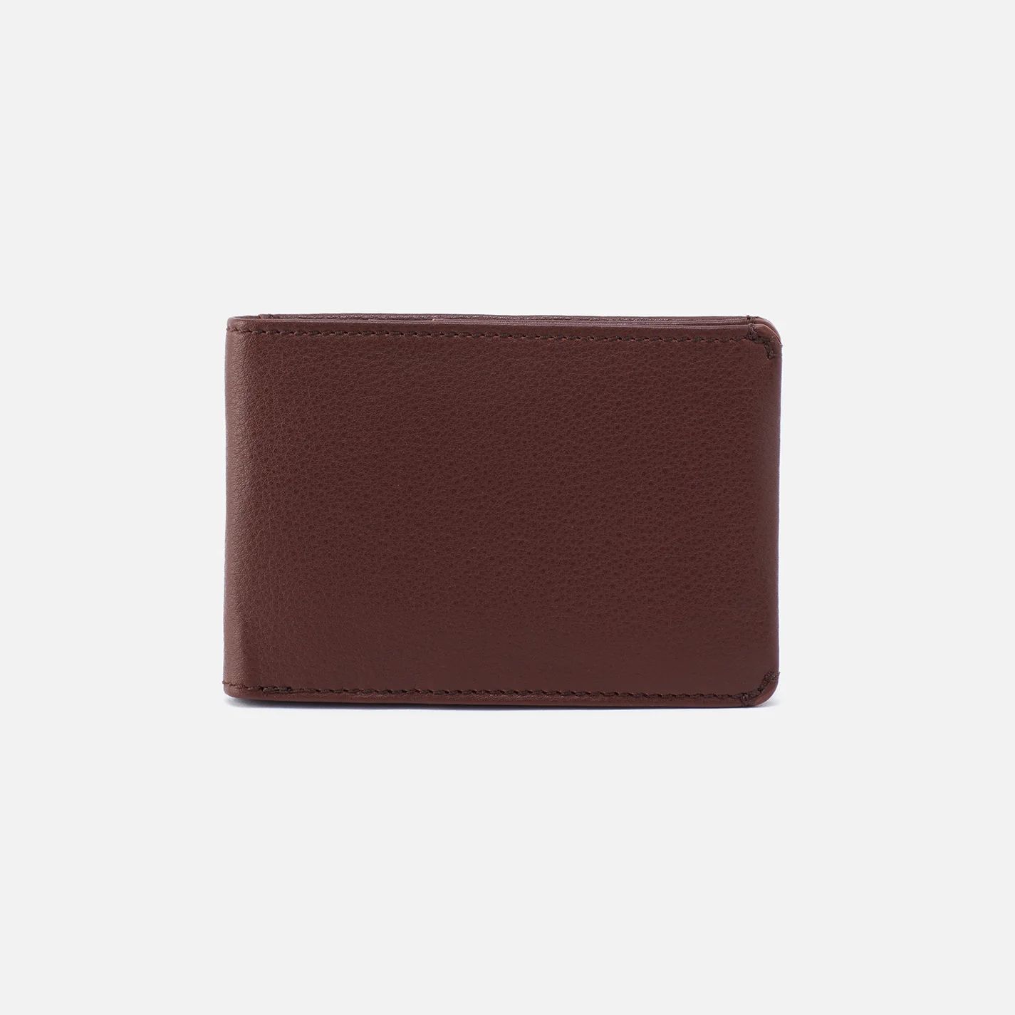 Men's Bifold Wallet in Silk Napa Leather - Black | HOBO Bags