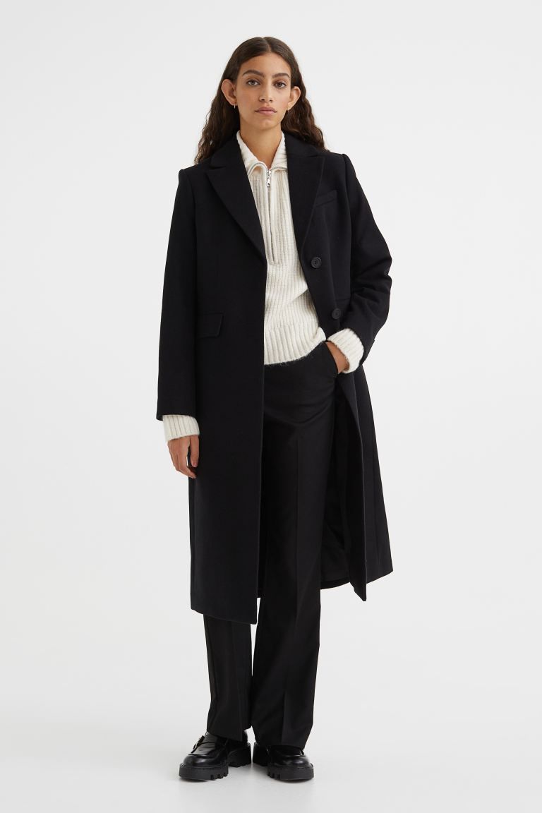 Single-breasted coat | H&M (UK, MY, IN, SG, PH, TW, HK)