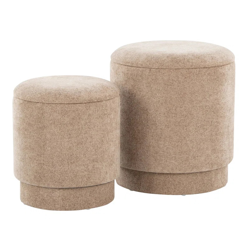 Carlesia Upholstered Ottoman (Set of 2) | Wayfair North America