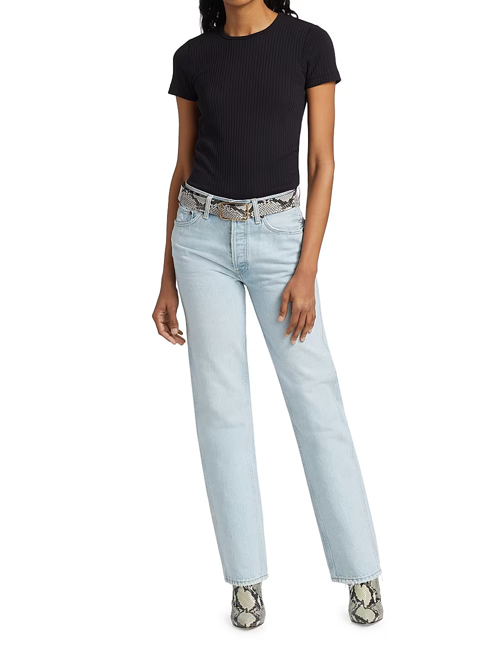 90S High-Rise Loose Jeans | Saks Fifth Avenue