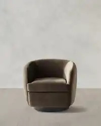 Performance Velvet Swivel Chair | Quince