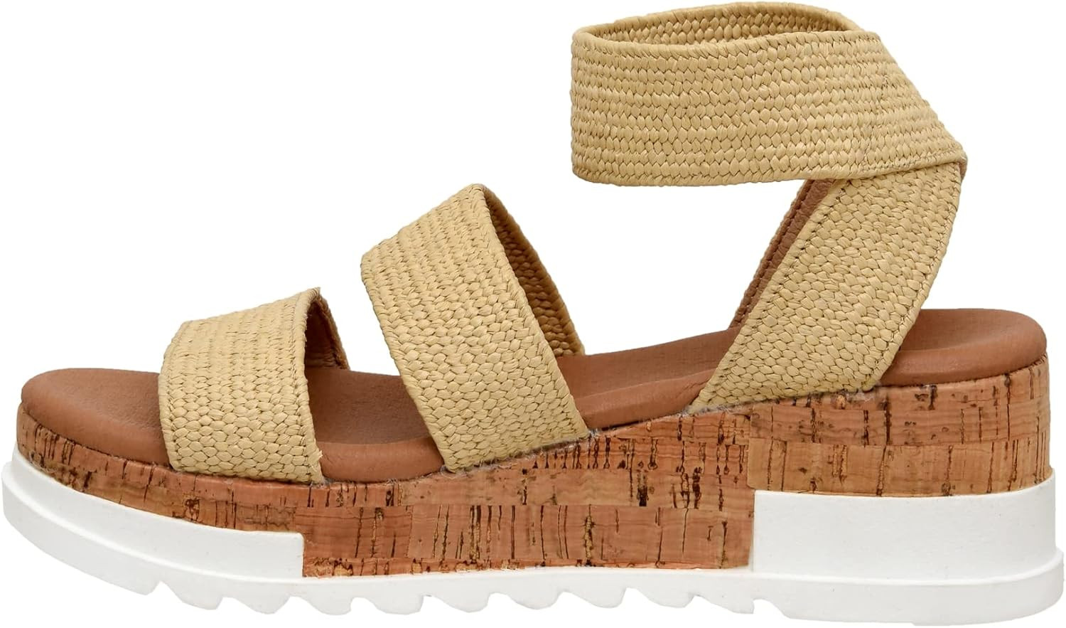 CUSHIONAIRE Women's Naomi Cork Wedge Sandal +Wide Widths Available | Amazon (US)
