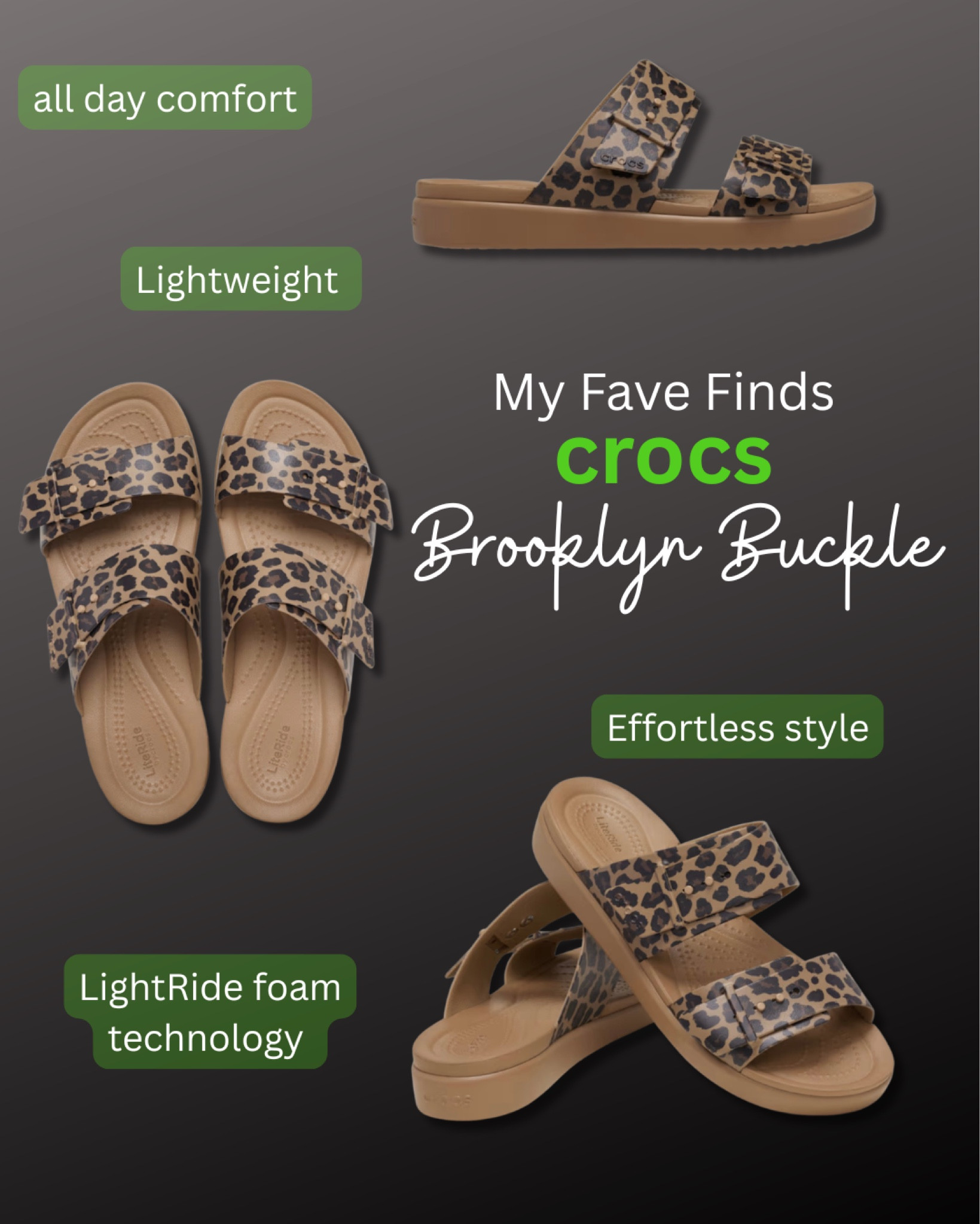 Obsessed with these leopard print sandals from Crocs￼ 🤎 Lightweight, comfortable, neutral, and surprisingly stylish! Perfect everyday summer sandals for moms on the go. These will pair with everything from denim shorts to dresses — definite sell out risk!


#LTKmomlife #LTKSeasonal #LTKootd