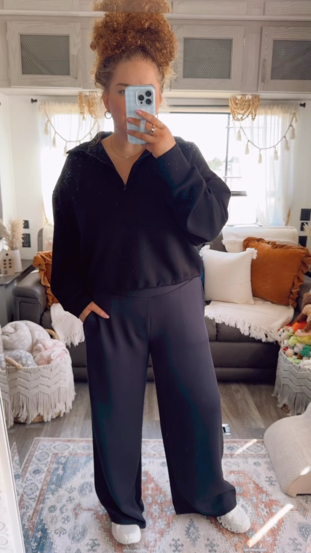Casual travel day outfit that’s comfy, easy, and put together 🖤✈️ black two piece set | nordstrom set | casual travel outfit | airport outfit idea | matching set outfit | athleisure set | comfy travel outfit | white on cloud sneakers | easy airport look | laid back travel style | minimal travel outfit | comfy chic outfit | grab and go outfit | everyday athleisure | monochrome outfit vibe ✨

#LTKootd #LTKgrwm #LTKdayinmylife
