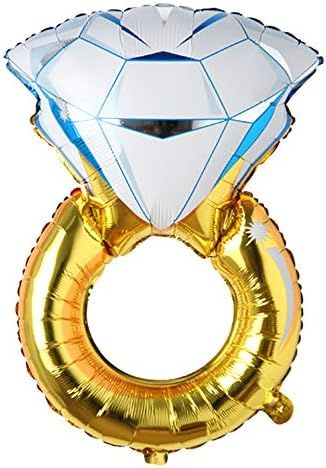 Big Balloon Gold Diamond Ring Foil Balloon Inflatable Wedding Decoration Helium Air Valentine's D... | Amazon (US)