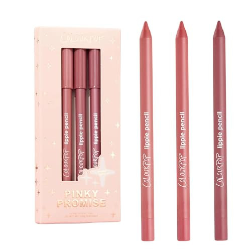 ColourPop Pinky Promise Lippie Lip Pencil Kit - High-Pigment, Long-Lasting & Sharpenable Lip Liner with High-Impact Color - Includes Shades Oh Snap, Five Stars & Me Again (3 Count) | Amazon (US)