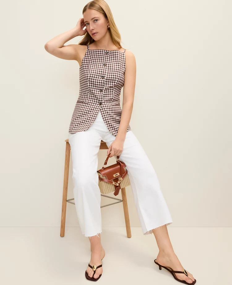 The Strappy Vest in Gingham | Ann Taylor