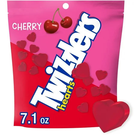 Twizzlers Cherry Flavored Hearts Valentine's Candy, Bag 7.1 oz | Walmart (US)