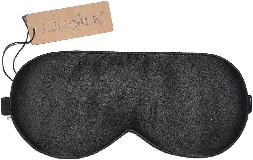 LULUSILK Mulberry Silk Sleep Eye Mask Blindfold with Adjustable Strap, Soft Eye Cover for Women M... | Amazon (US)