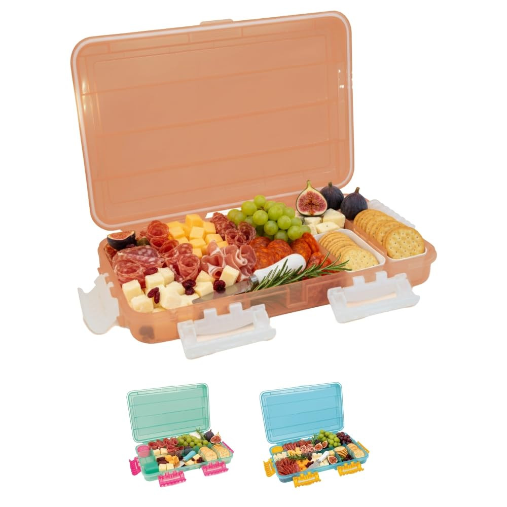 SubSafe Charcuterie Safe - BPA-Free, Food Safe Charcuterie Board with Lid & Handle - Portable Sna... | Amazon (US)