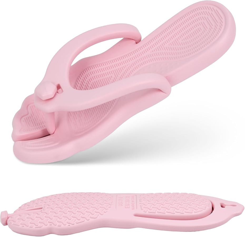 Flip Flops for Women Men Foldable Travel Slippers Lightweight Shower Shoes Non-Slip Quick-Dry Bat... | Amazon (US)