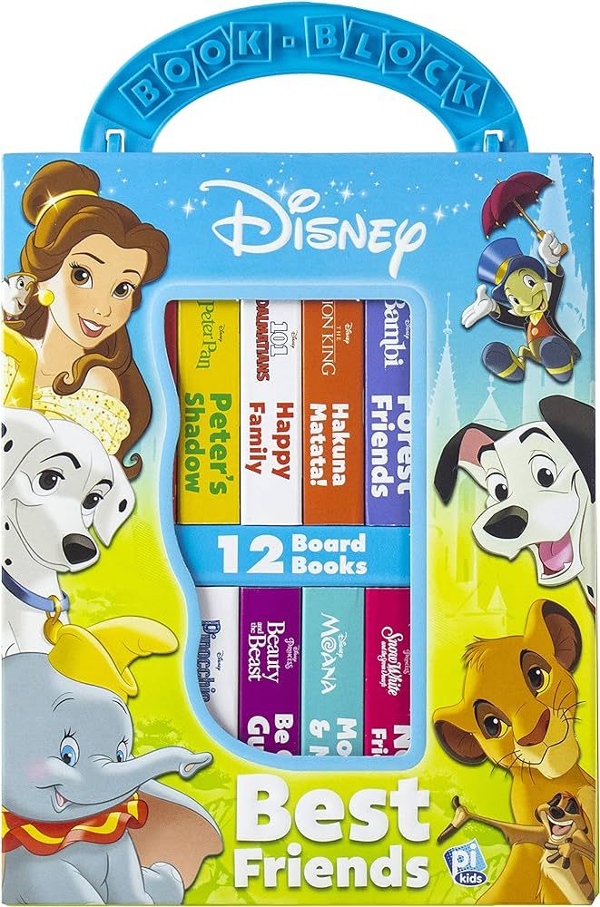 Disney Lion King, Moana, and more! - Best Friends My First Library Board Book Block 12-Book Set -... | Amazon (US)