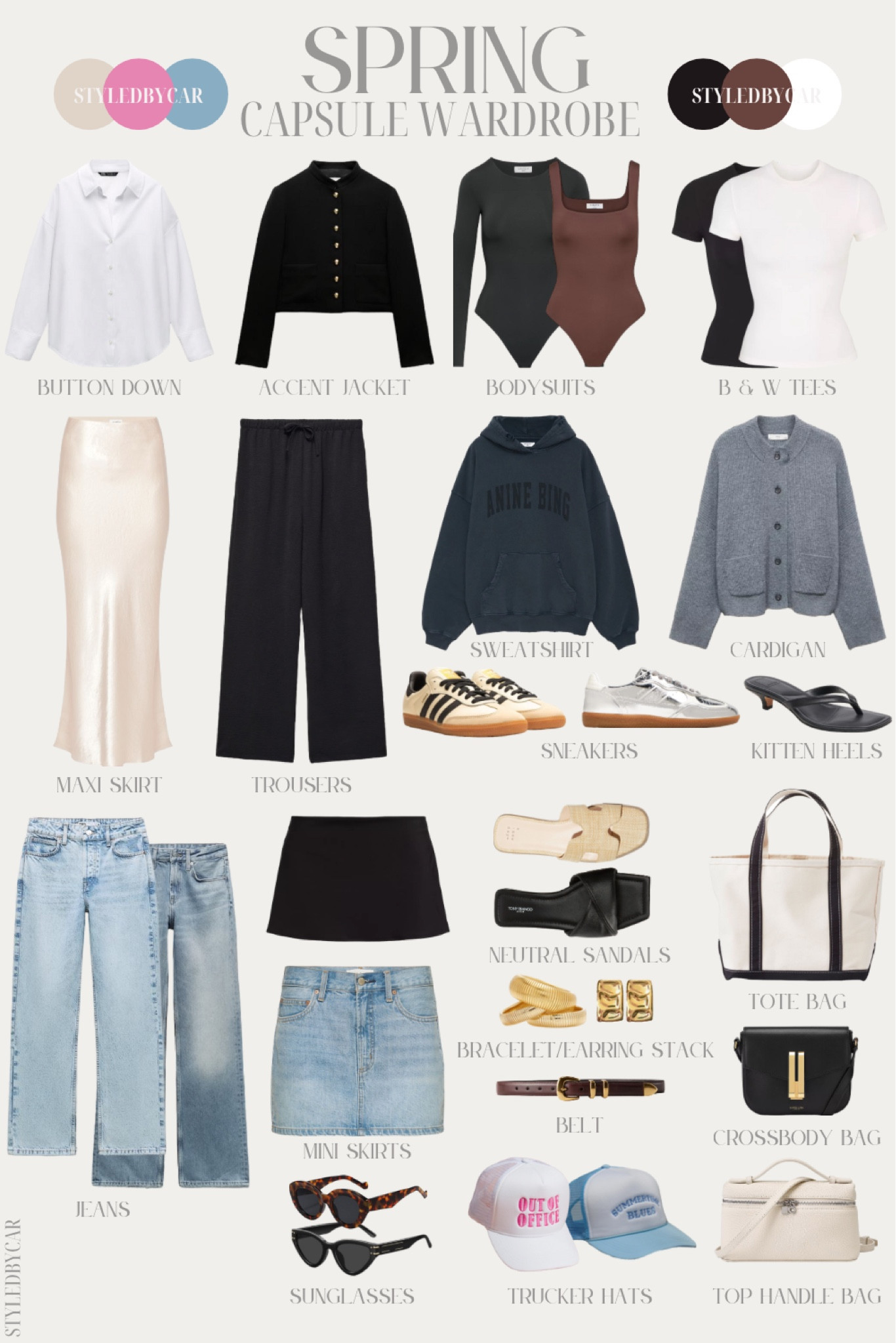 CAPSULE WARDROBE - SPRING EDIT✨🌈💛 •PART 3•





Spring capsule wardrobe, spring wardrobe, summer wardrobe, summer closet, summer fashion, summer style, summer style inspo, tank top, black top, white top, white t-shirt, black t-shirt, white t-shirt, white shirt, linen shirt, outfit inspo, basic closet needs, wardrobe reset, accessories, watch, anine bing hat

#LTKstyletip #LTKshoecrush #LTKitbag