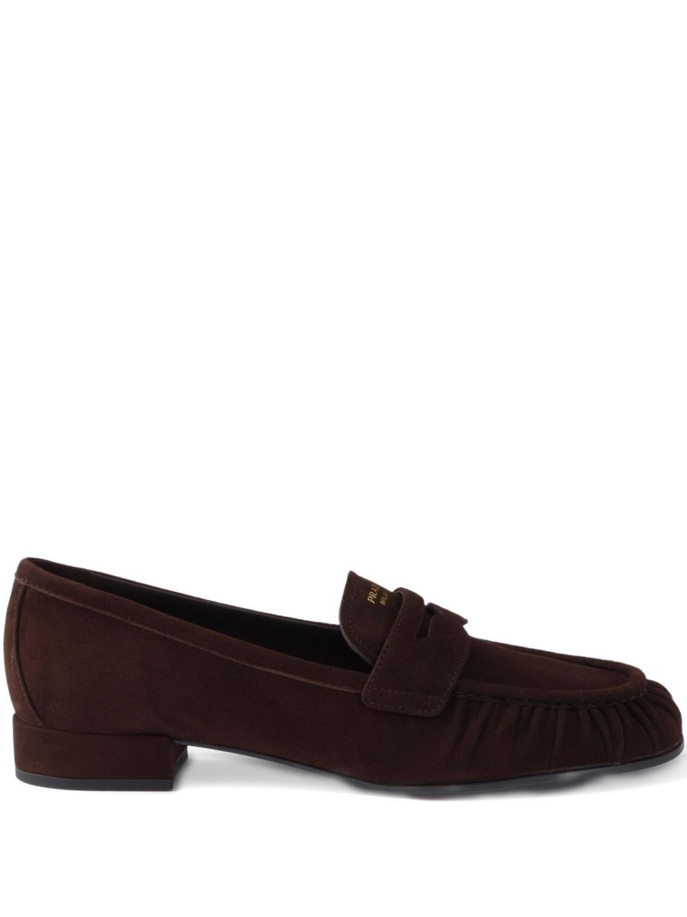 Prada suede loafers - Brown | Farfetch Global