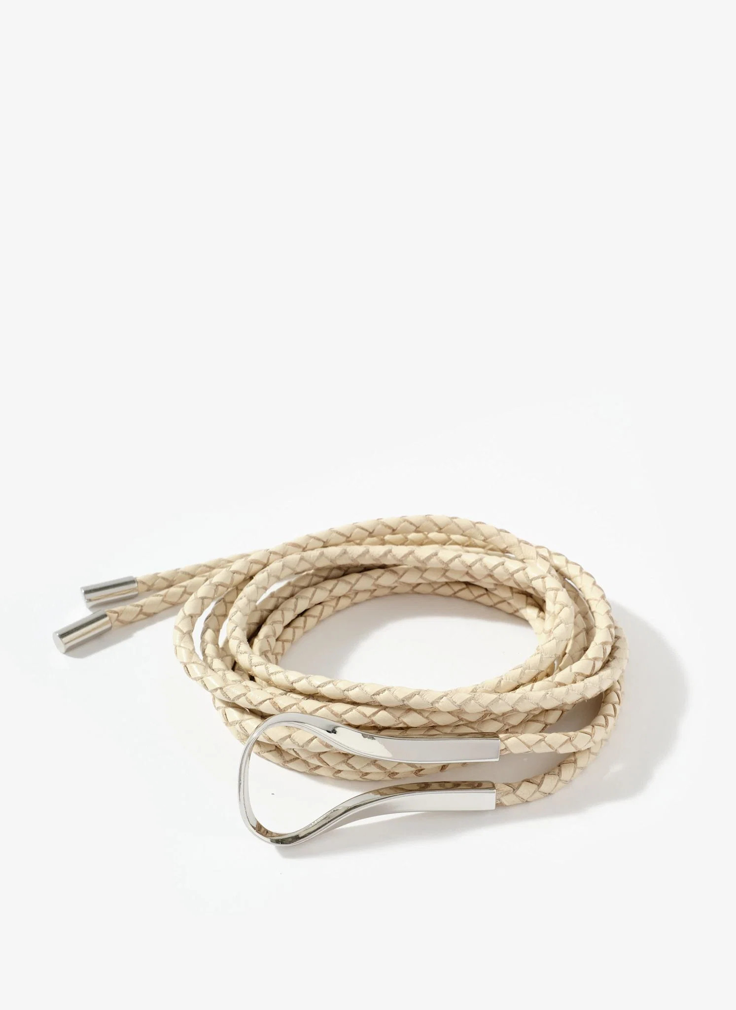 Cream Leather Tie Waist Belt | Mint Velvet - UK