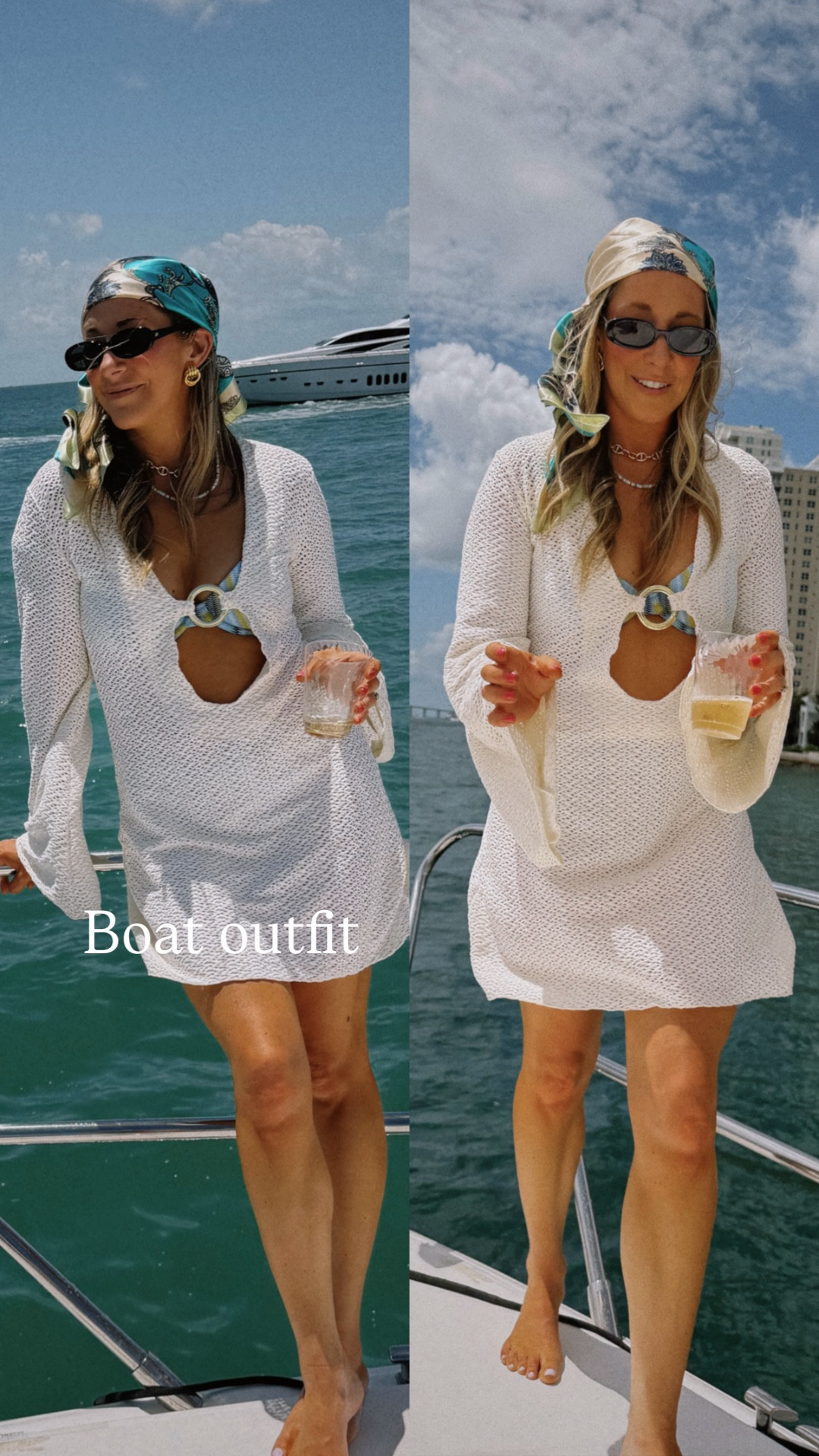 Vacation outfit 
Outfit for boat 

#LTKTravel #LTKdayinmylife #LTKSwim