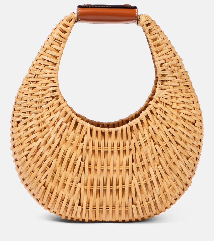 Staud Bolso Moon Mini de mimbre | Mytheresa (INTL)