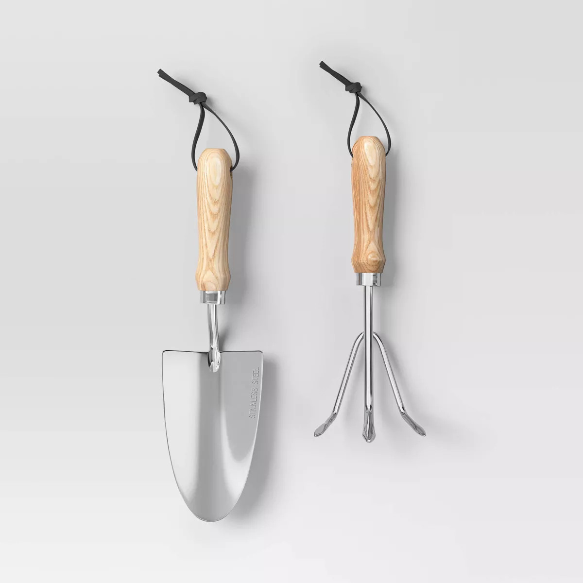 2pc Dig Gardening Tool Set Stainless Steel Finish - Threshold™ | Target
