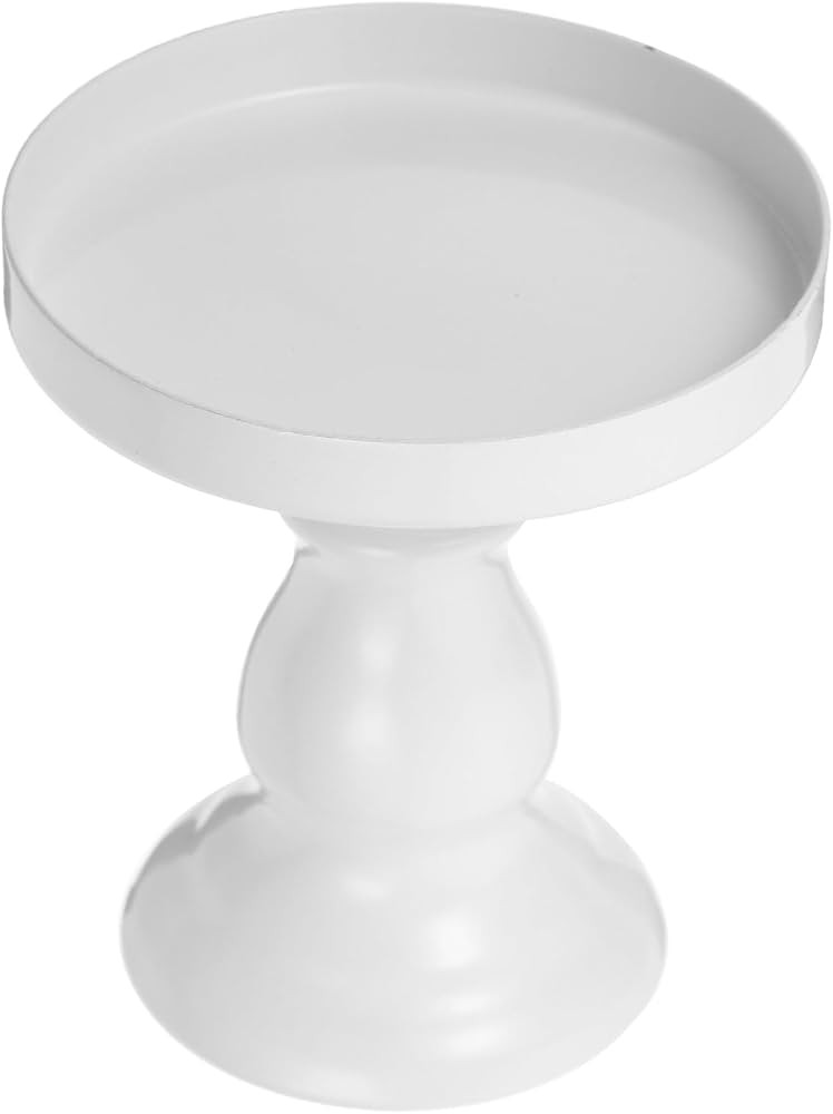Luxshiny Single Cake Pan - White Pedestal Cake Stands Cupcake Stand Cheese Cake Server Cakes Hold... | Amazon (US)