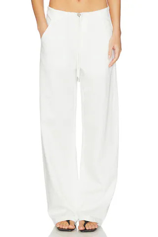Dusty Soft Denim Pant in White Denim | Revolve Clothing (Global)