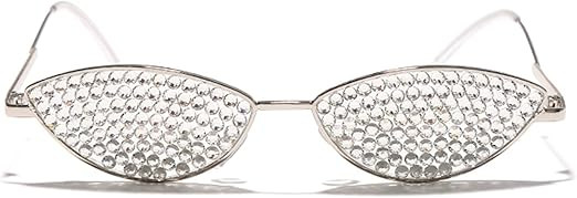 Vintage Diamond Sunglasses Women Luxury Sun Glasses Cat Eye Shades Rhinestone Lens Ladies Crystal... | Amazon (US)