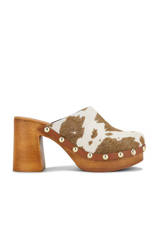 Steve Madden Dutton Clogs in Tan & White Pony from Revolve.com | Revolve Clothing (Global)