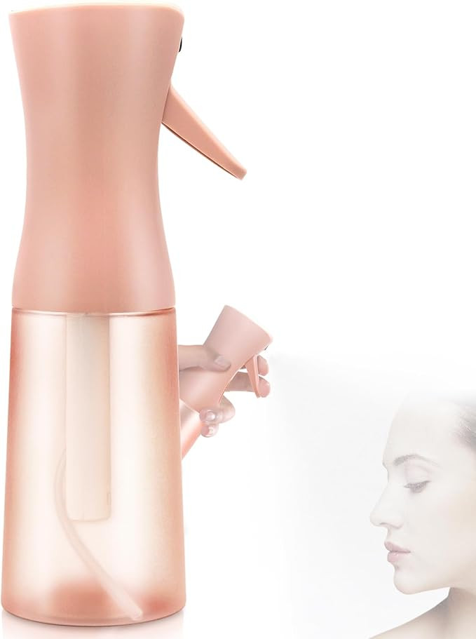 Hair Spray Bottle, Fine Mist Refillable Spray Container,Ultra-Fine Continuous Spray Bottle for Sk... | Amazon (US)