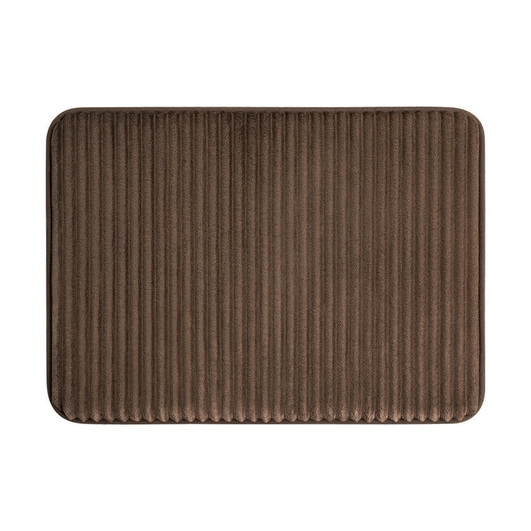 Mainstays Brown Performance Foam 20"x 32" Bath Rug | Walmart (US)