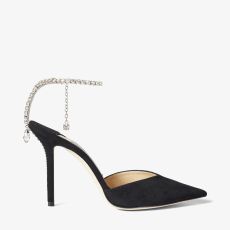 Black Suede Pumps with Crystal Embellishment | Jimmy Choo (FR)