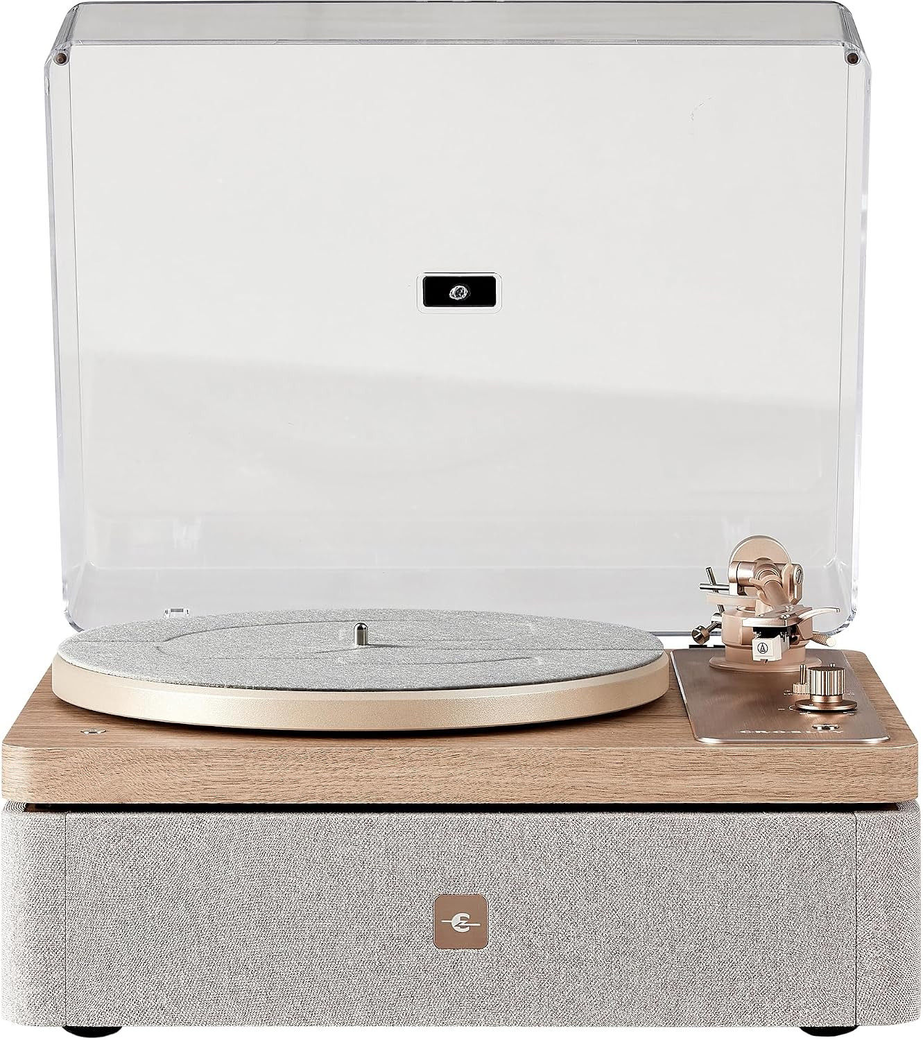 Crosley E100A-NALG 2-Speed Record Player Turntable, VibrationBlock Technology, Dual-Platform Suspension, Natural | Amazon (US)