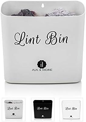 Lint Holder Bin for Laundry Room by A.J.A. & More | Space Saving Waste Bin with Magnetic Strip fo... | Amazon (US)