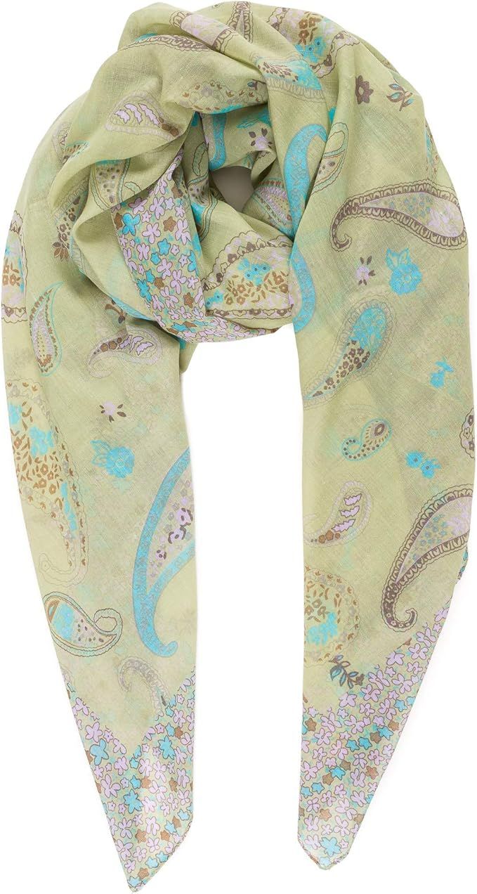 MELIFLUOS DESIGNED IN SPAIN Scarf for Women Lightweight Paisley Fashion for Spring Summer Fall Sc... | Amazon (US)