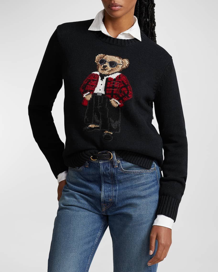 Polo Ralph Lauren Polo Bear Intarsia Knit Sweater | Neiman Marcus