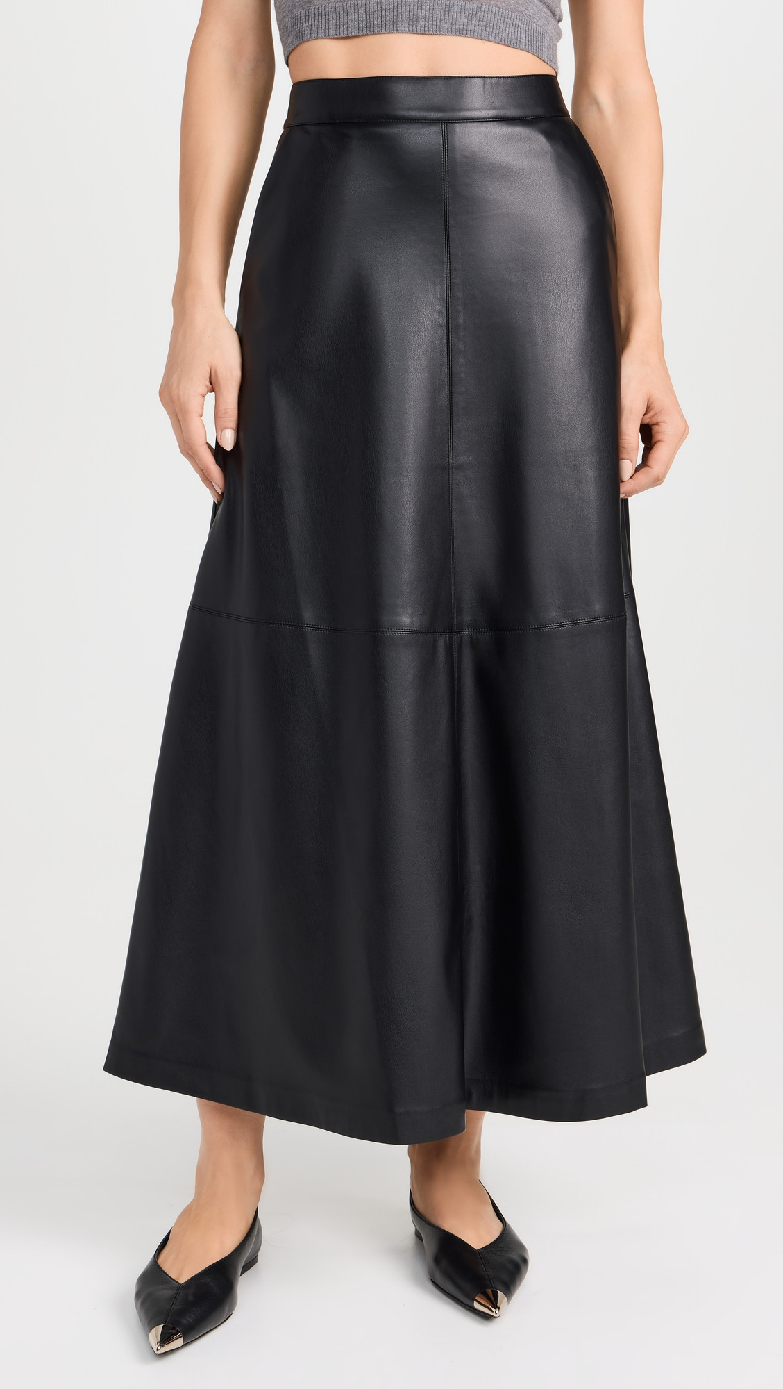 Joe's Jeans The Tavi Vegan Leather Skirt Black 0 | Shopbop