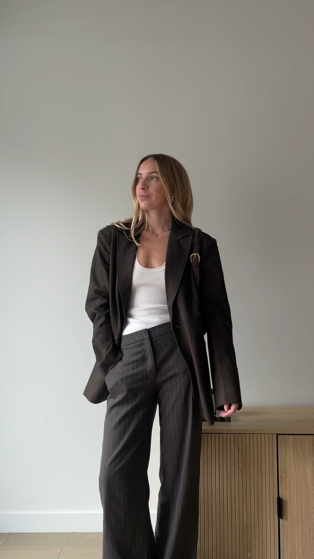 Pinstripe pants are about to take over my closet 🤍 #henne #kookai #dissh 

#LTKworkwear #LTKaustralia #LTKnewzealand