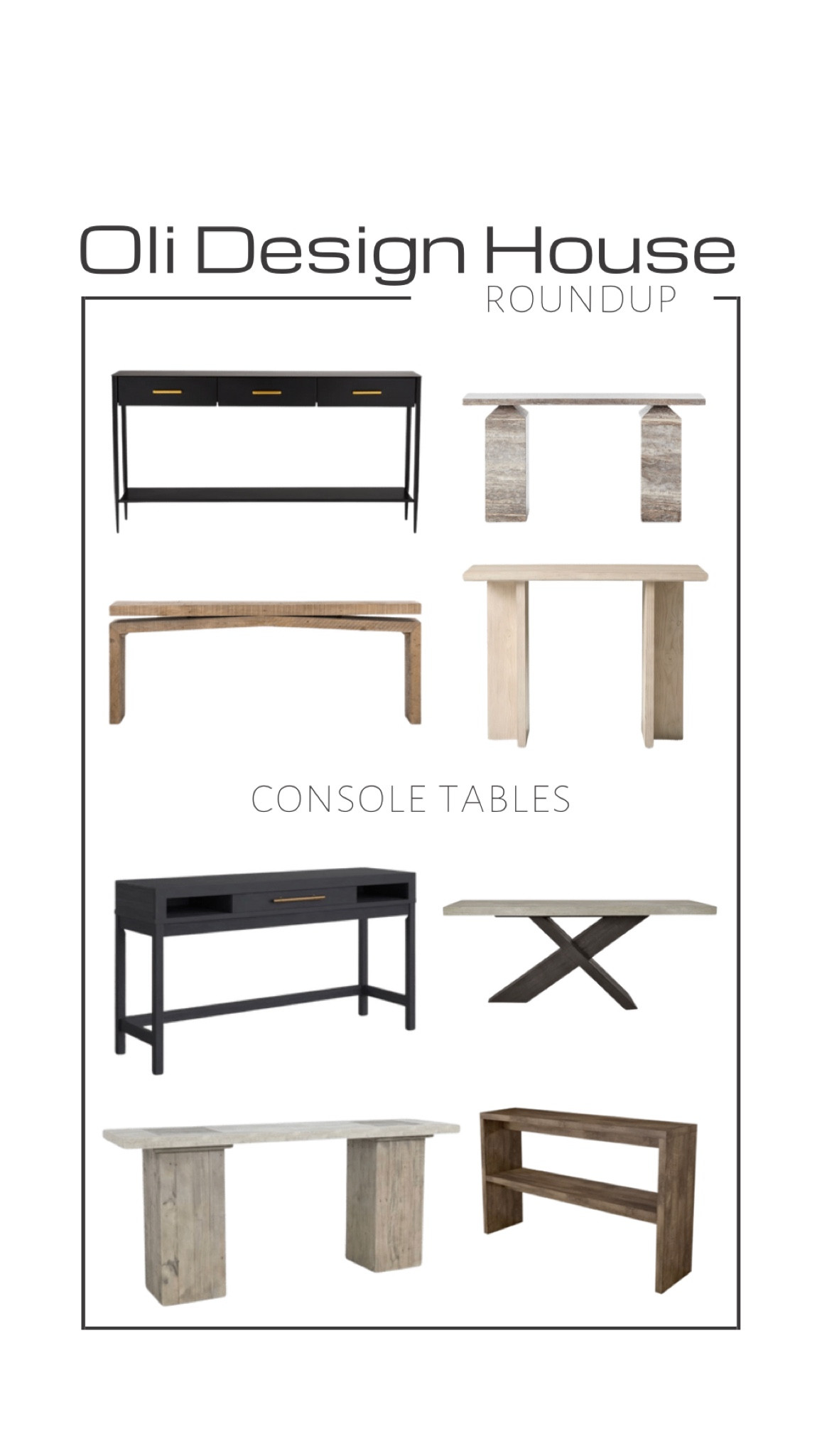 Modern organic Console table roundup

#LTKstyletip #LTKFind #LTKhome