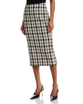 Houndstooth Tweed Midi Skirt - Exclusive | Bloomingdale's (US)