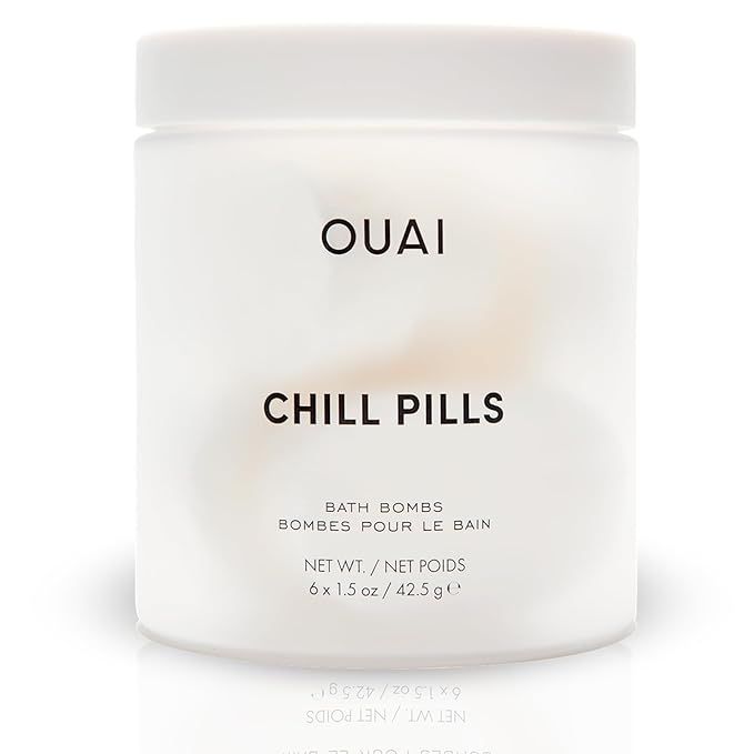 OUAI Chill Pills - Relaxing Bath Bombs Scented with Jasmine and Rose - Jojoba, Safflower & Hemp S... | Amazon (US)